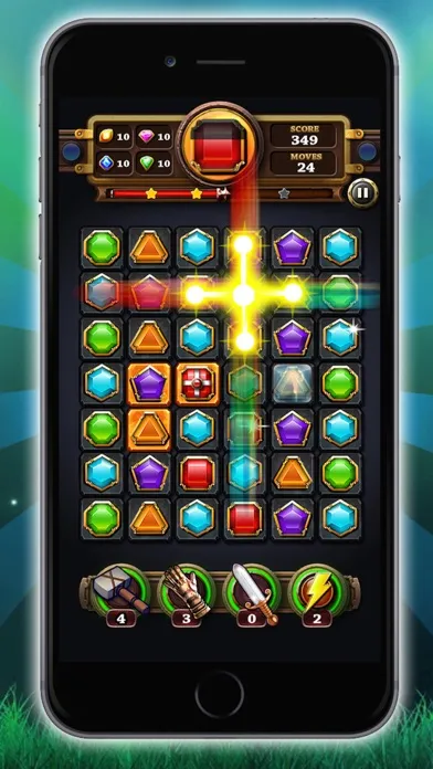 Capturas de tela do Jewels Digger Mania -Gem Quest