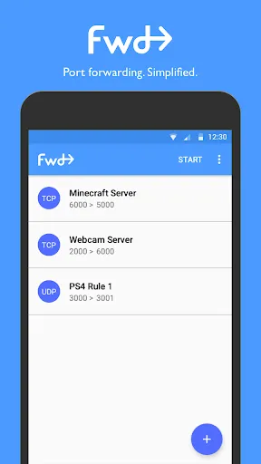 Fwd: the port forwarding app Screenshots