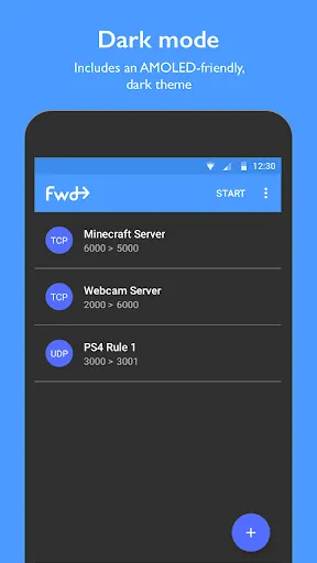 Fwd: the port forwarding app Screenshots