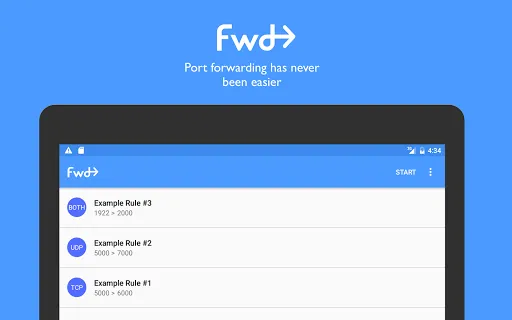 Fwd: the port forwarding app Screenshots