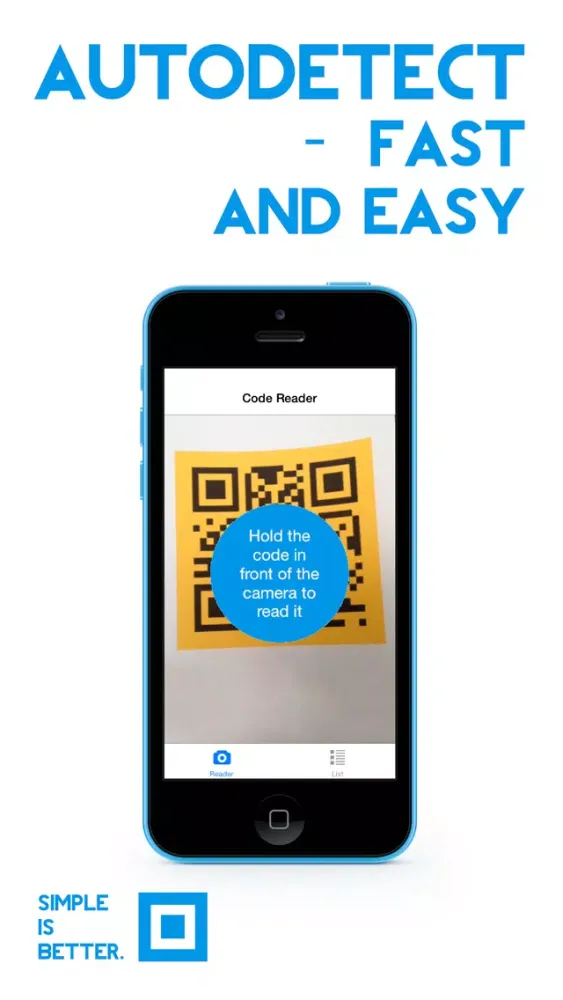 Code Reader .Simply - Read QR, Aztec, PDF417 and Bar Codes应用截图