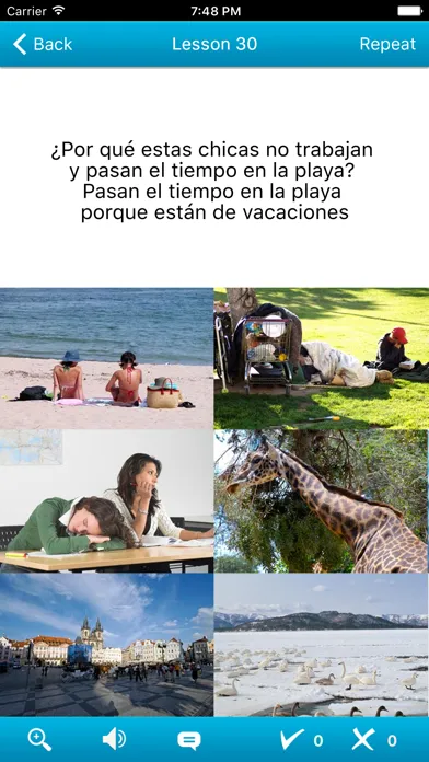 Capturas de tela do Spanish in a Month: Words iAP