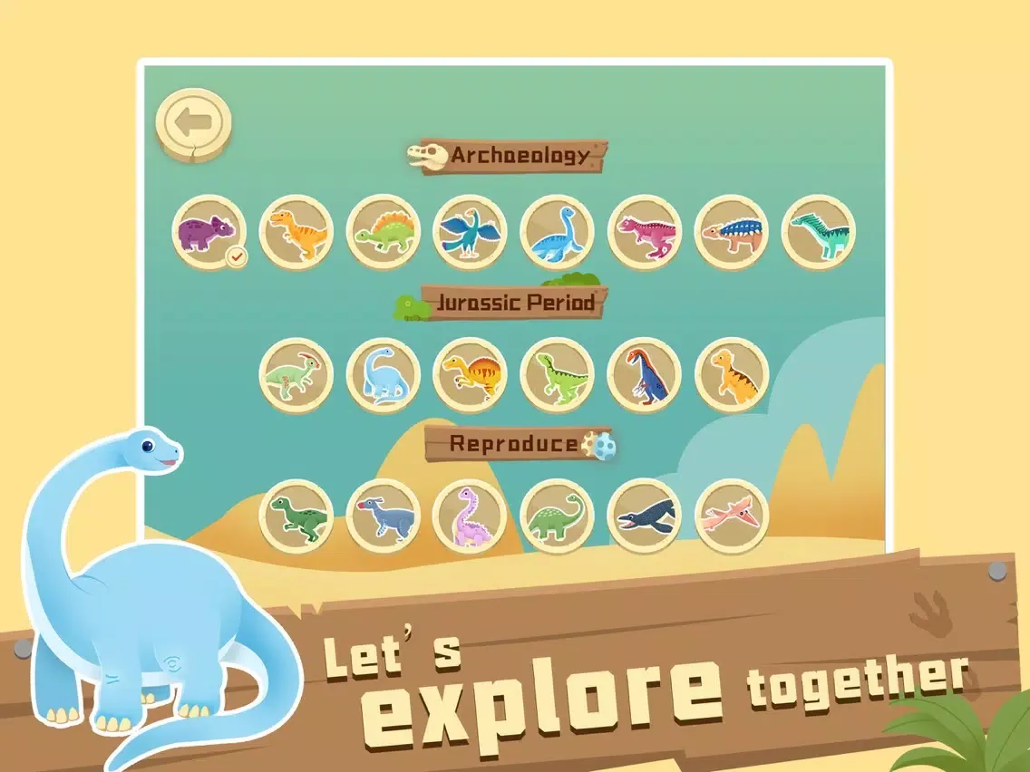 Kids Dinosaur Games iPad  স্ক্রিনশট