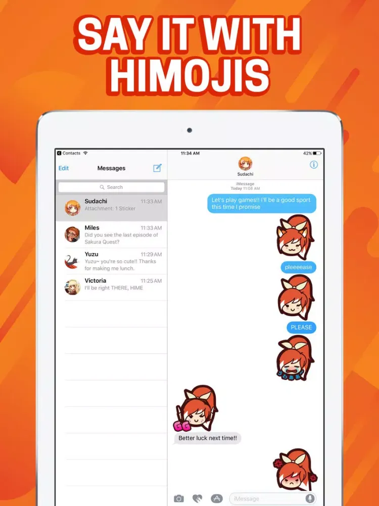 Captures d'écran de Himoji Sticker Set iPad 