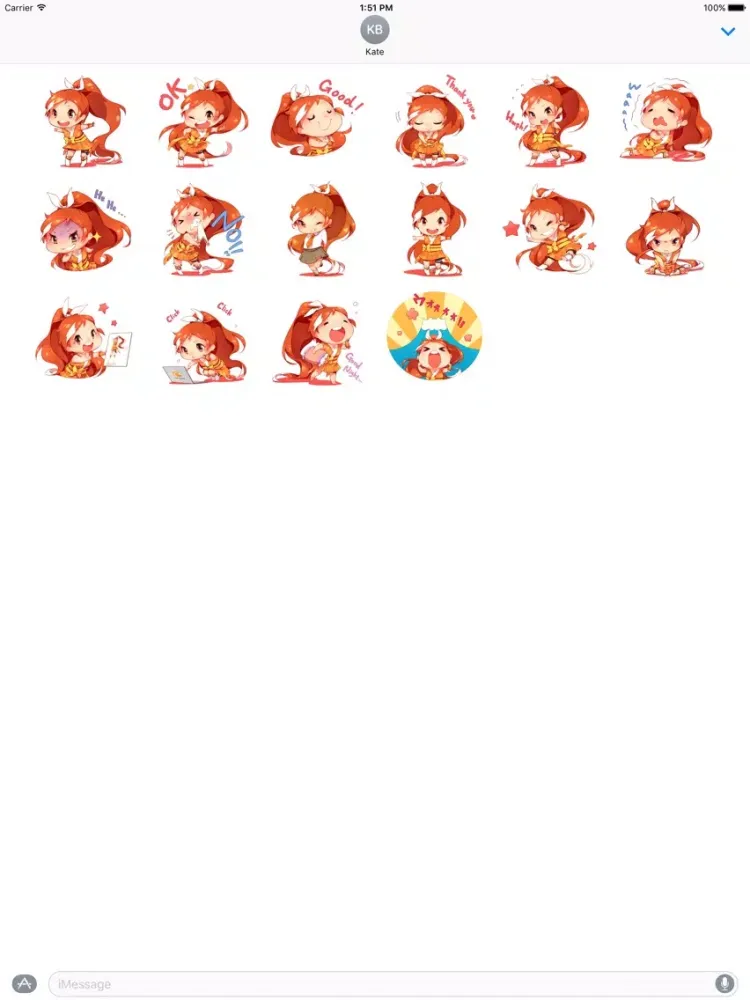 Official Crunchyroll-Hime Sticker Pack iPad  스크린샷