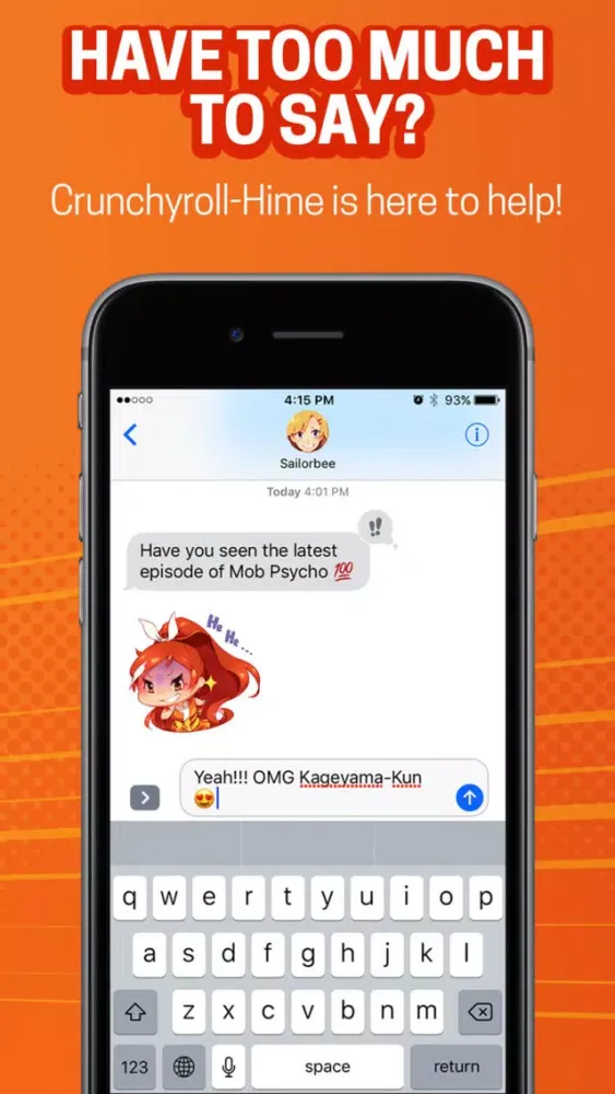 Official Crunchyroll-Hime Sticker Pack 스크린샷