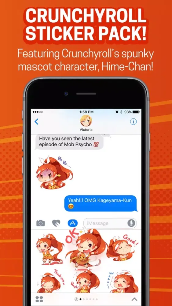 Official Crunchyroll-Hime Sticker Pack 스크린샷