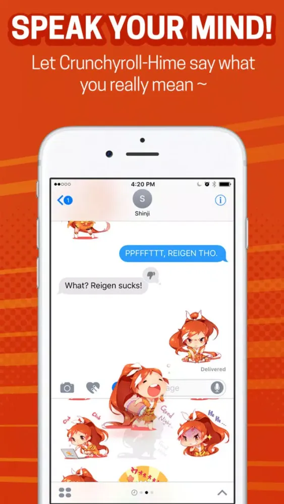 Official Crunchyroll-Hime Sticker Pack 스크린샷