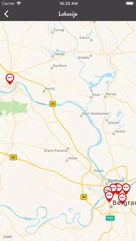 Screenshot di KFC Srbija - Dostava Hrane