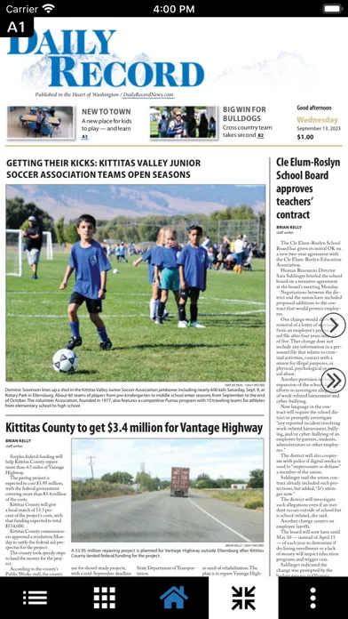 Capturas de pantalla de Ellensburg Daily Record