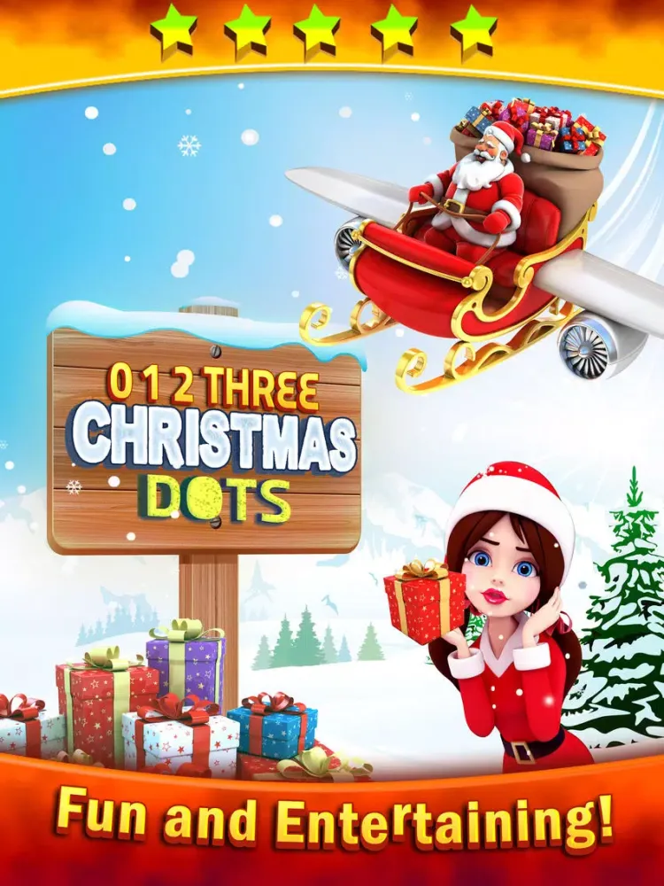 صور 0 1 2 Three Christmas Dots: Magic Land for Santa Claus, Elves and Fairy Tale iPad 