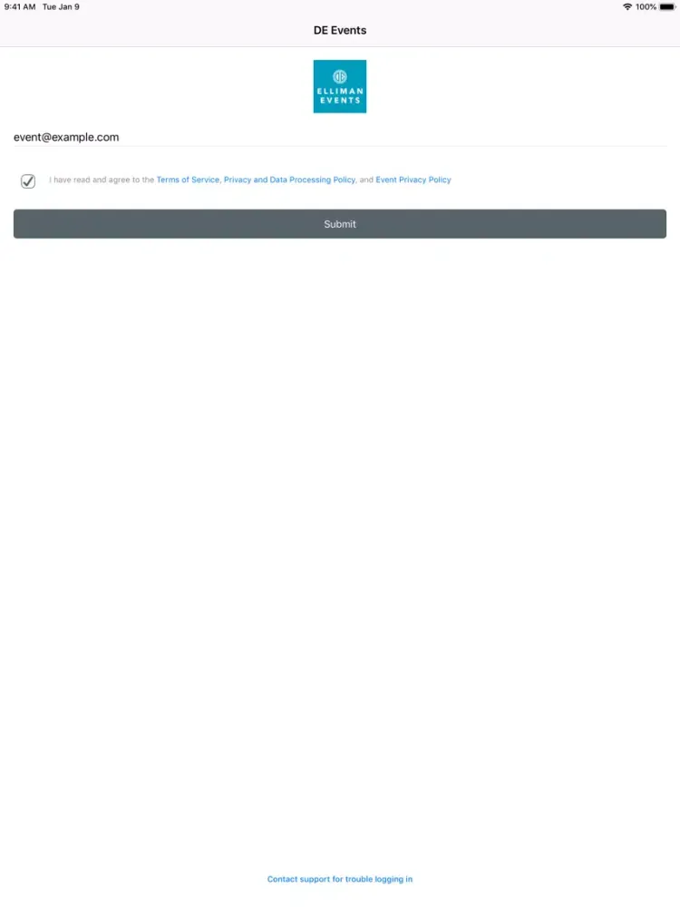 Скриншоты Douglas Elliman Events iPad 