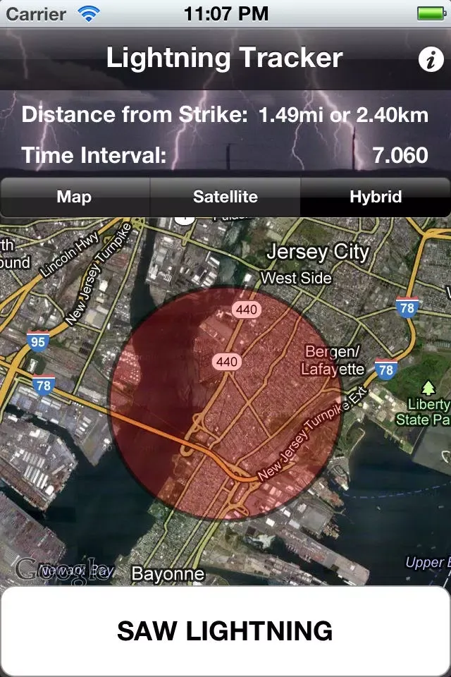 Lightning Tracker Free Ekran Görüntüleri