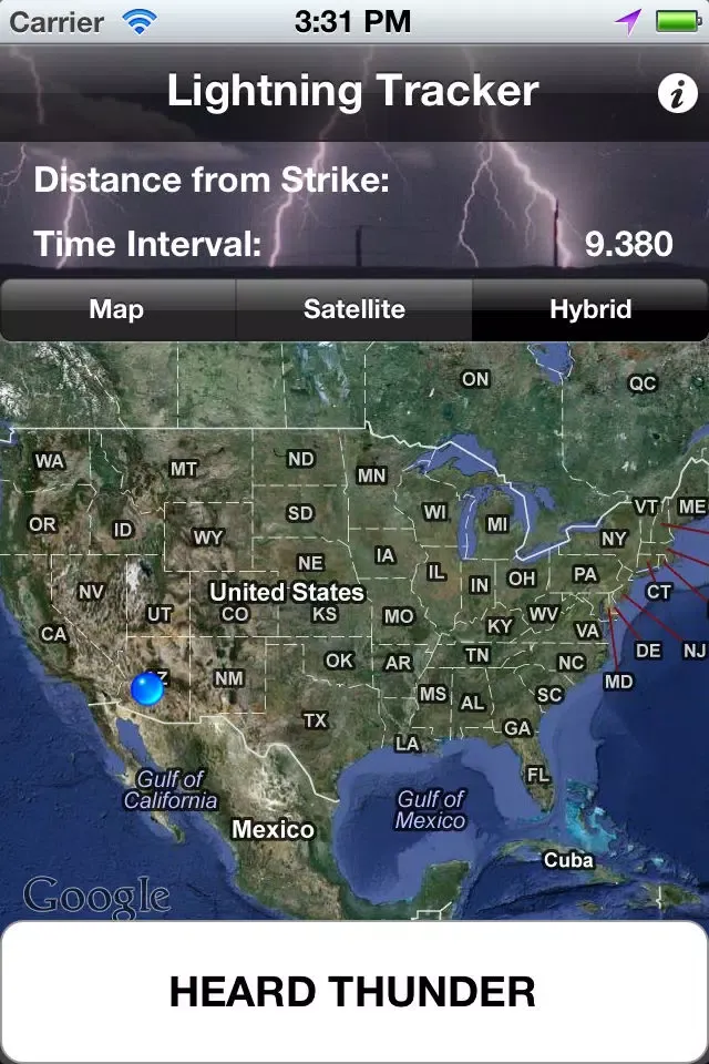 Lightning Tracker Free Ekran Görüntüleri