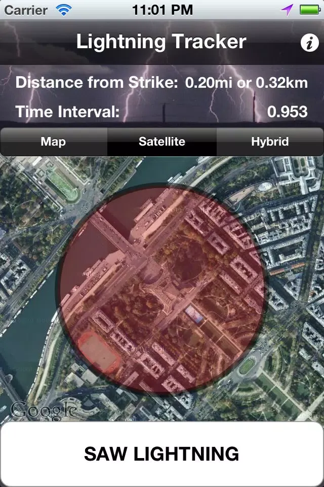 Lightning Tracker Free Ekran Görüntüleri