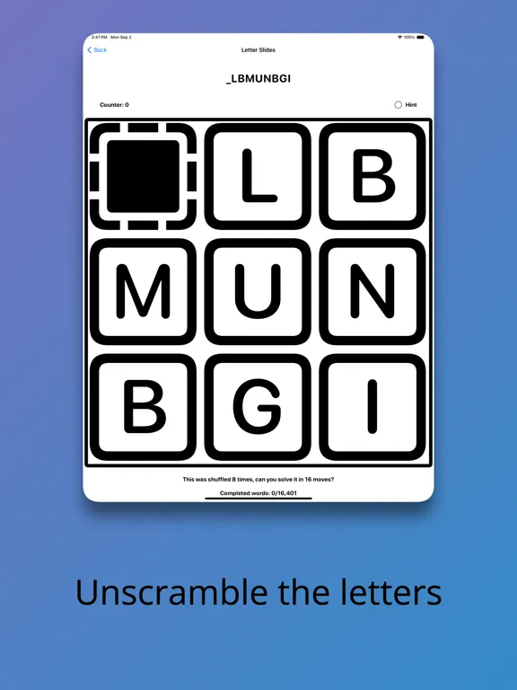 صور Letter Slides iPad 