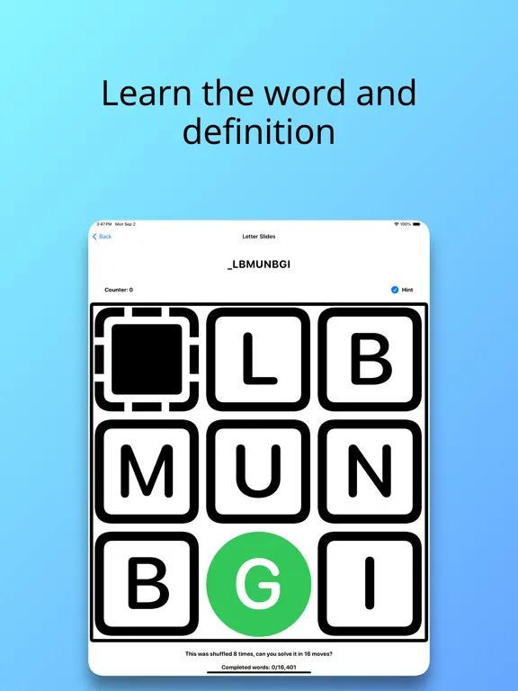 صور Letter Slides iPad 