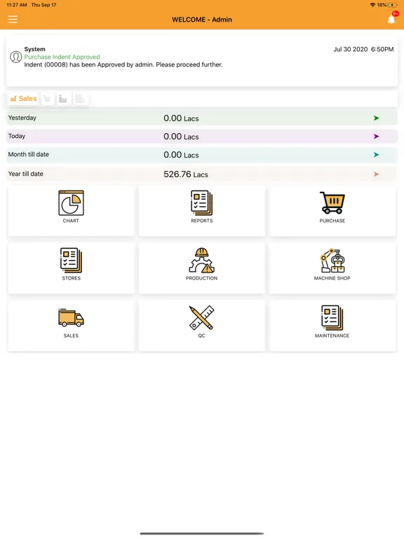 صور iCast Foundry ERP iPad 
