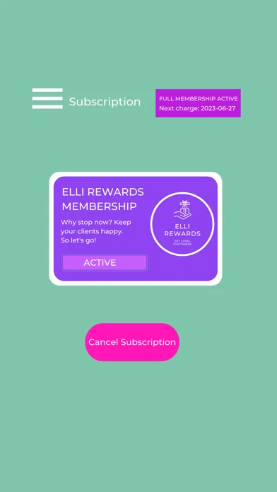 Captures d'écran de Elli Rewards Business