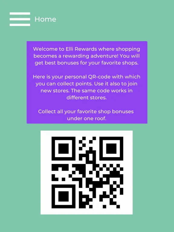 Tangkapan skrin Elli Rewards iPad 