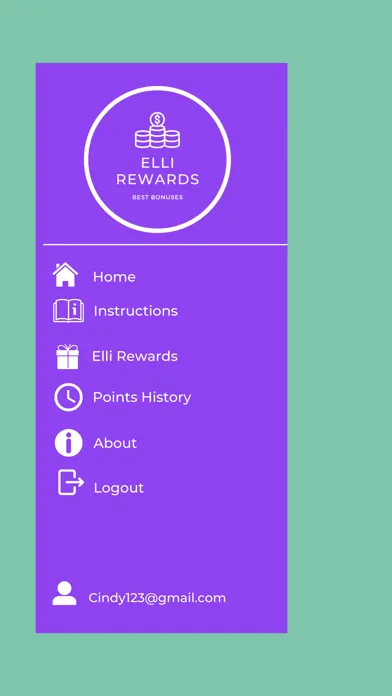 Tangkapan skrin Elli Rewards