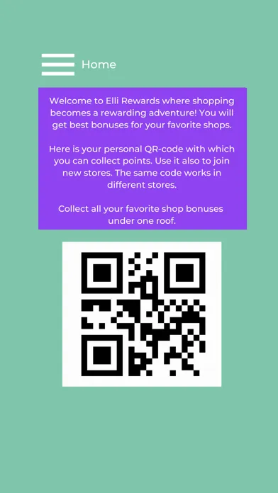 Tangkapan skrin Elli Rewards
