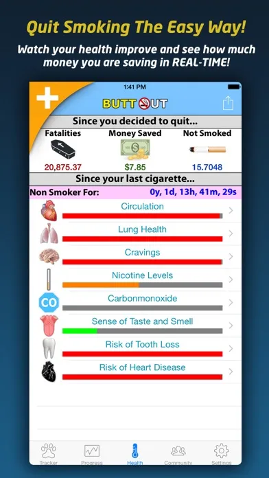 Screenshot di Quit Smoking - Butt Out Pro