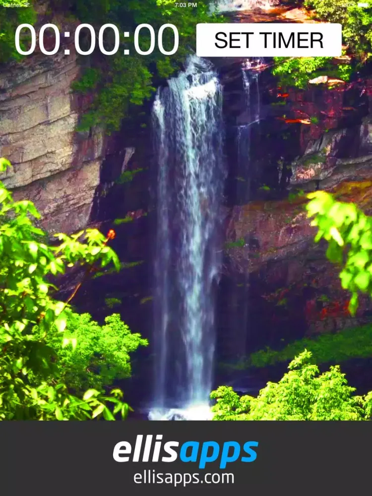 Screenshot di Bed Time Water Fall - White Noise Sleep Sounds iPad 