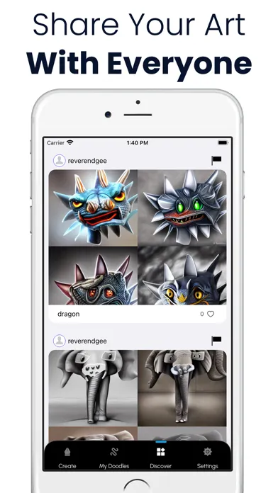 Tangkapan skrin Doodle Morph: Draw AI Art