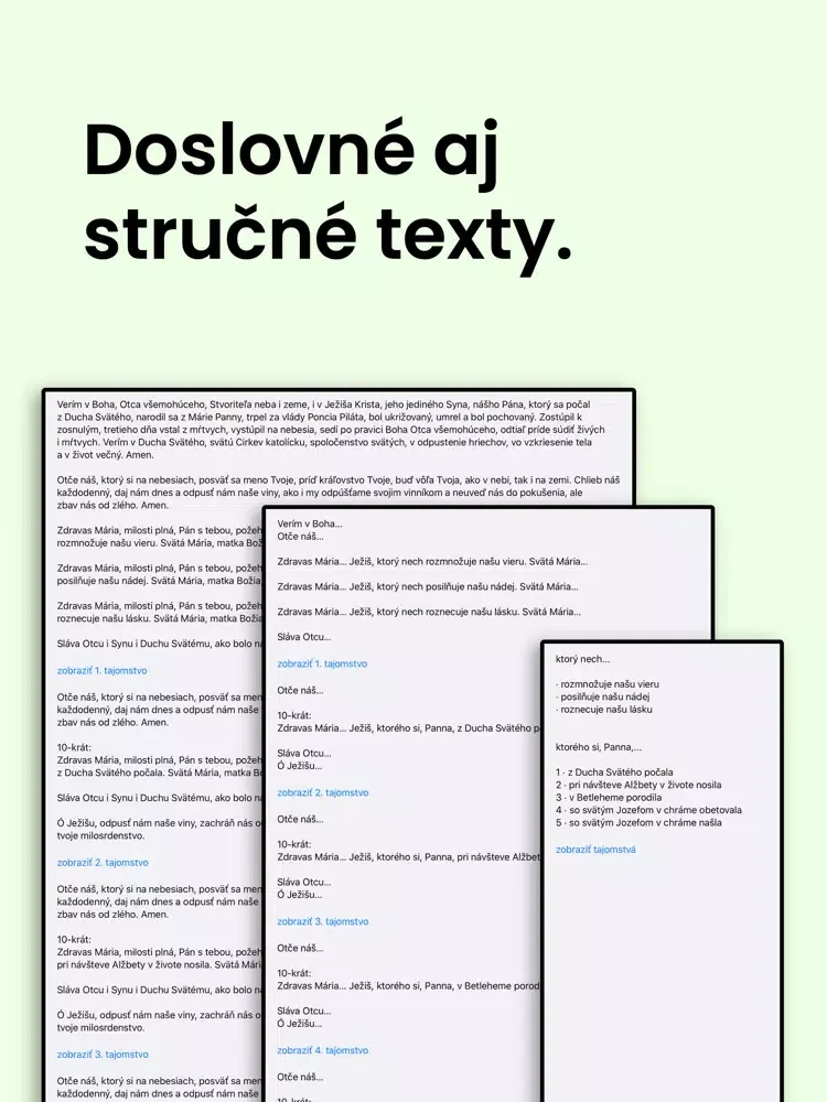 Скриншоты Ruženec na každý deň iPad 