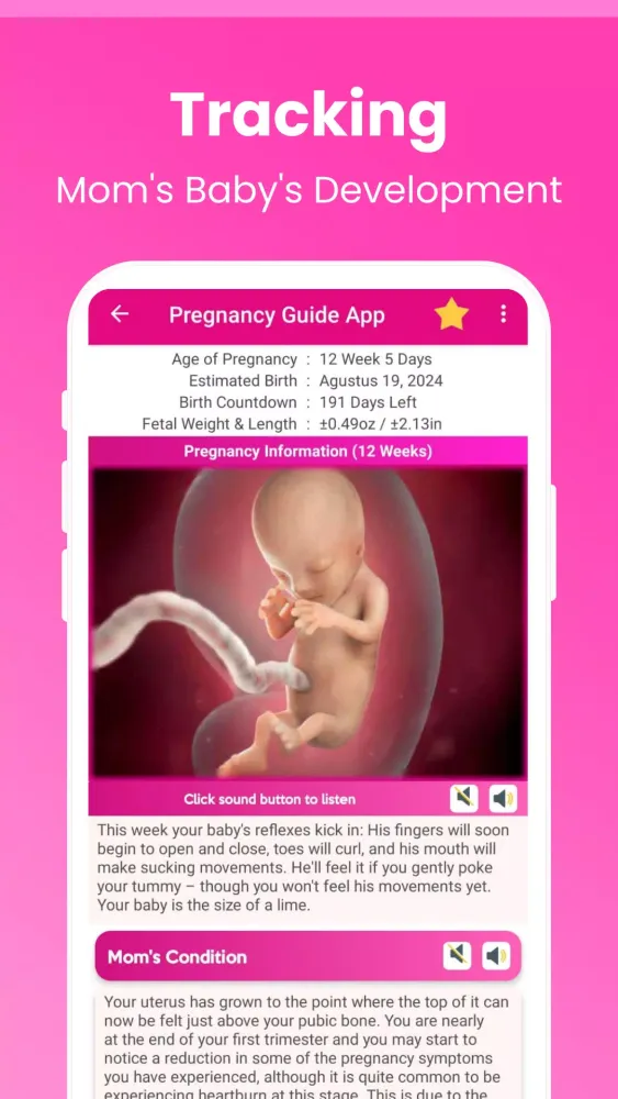 Pregnancy Guide - A Mom Screenshots