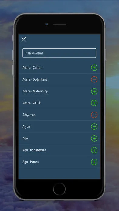 Tangkapan skrin Hava Kalite İzleme