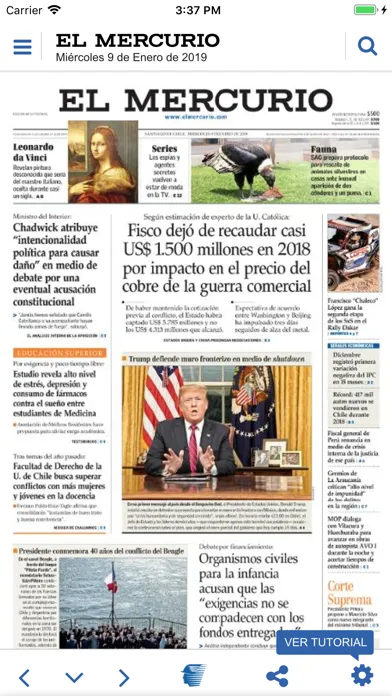El Mercurio 스크린샷