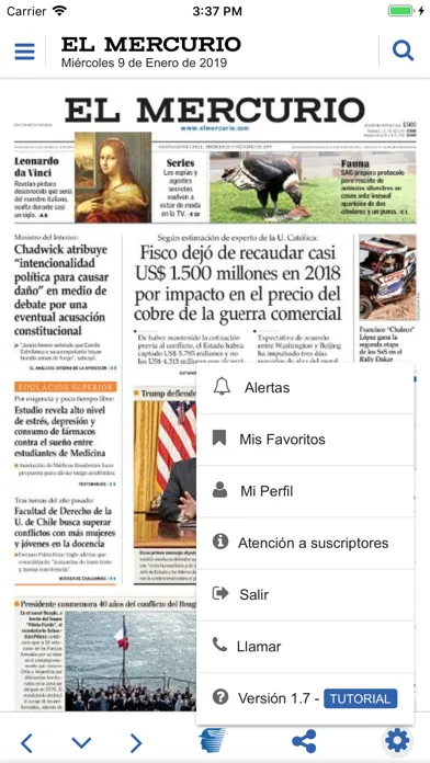 El Mercurio 스크린샷