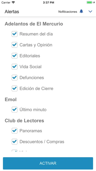 El Mercurio 스크린샷