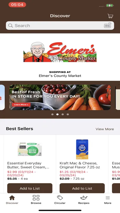 ภาพหน้าจอของ Elmer’s County Market