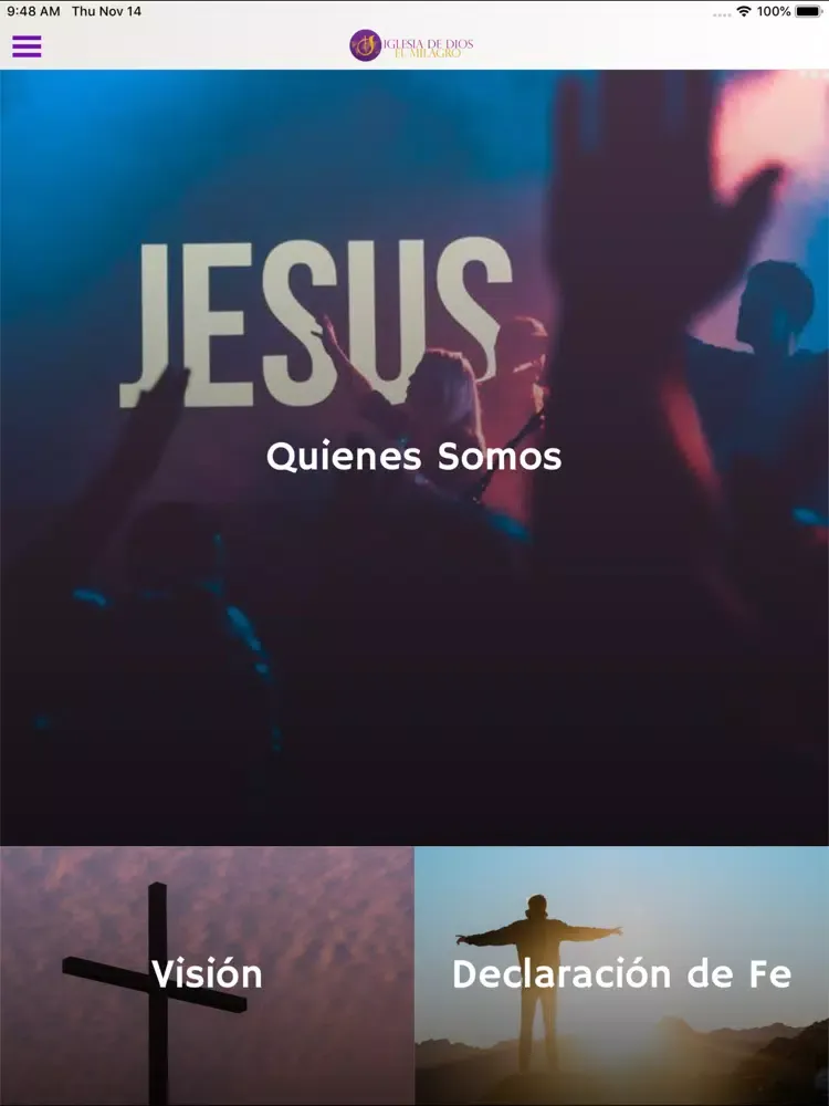 Iglesia El Milagro iPad  Screenshots