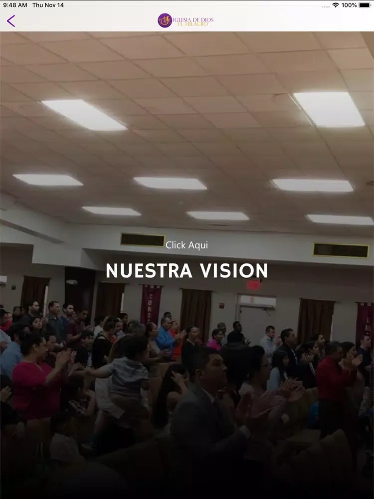 Iglesia El Milagro iPad  Screenshots