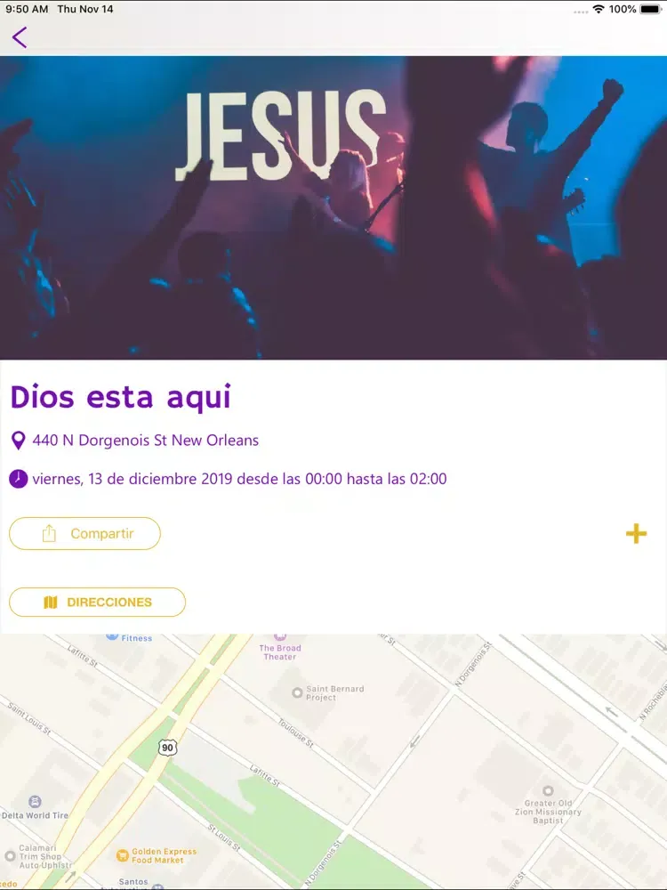 Iglesia El Milagro iPad  Screenshots