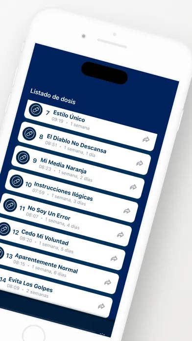Capturas de pantalla de Dosis Diaria