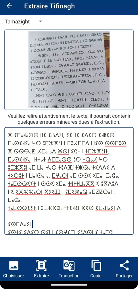Tangkapan layar Amazigh French Dictionary