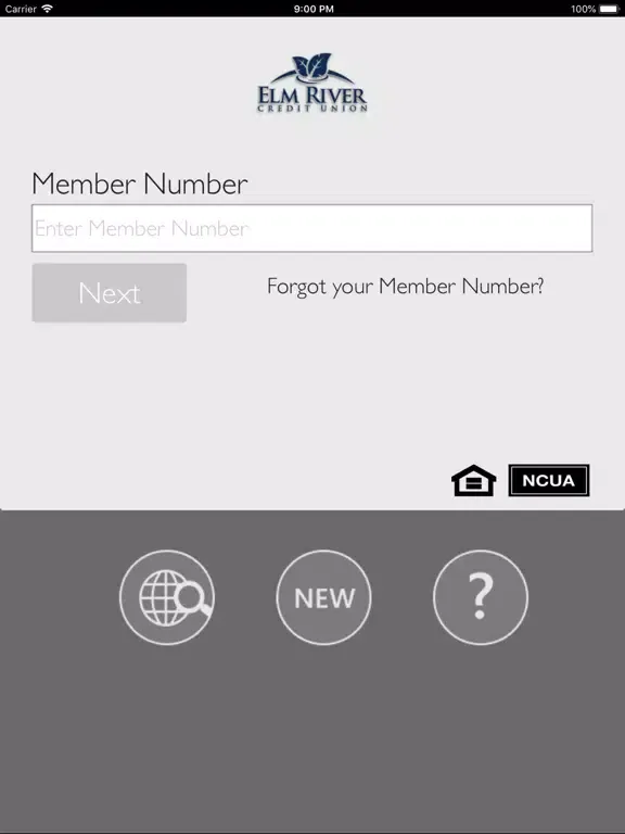 Elm River CU Mobile App iPad  Screenshots
