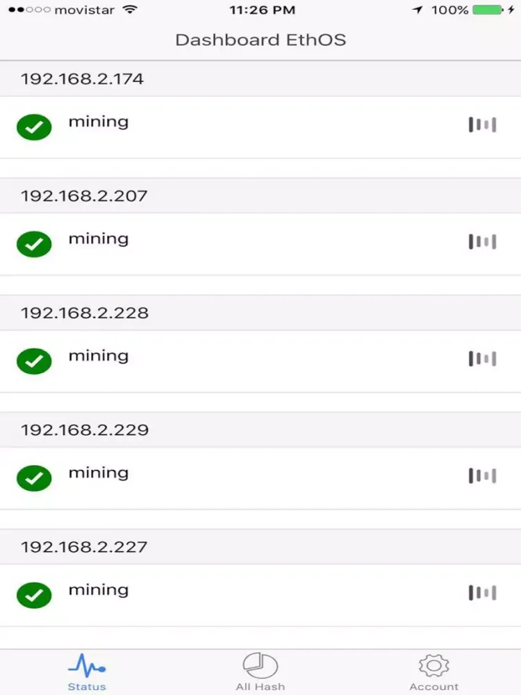EthOS pro - Ethereum Mining Monitor iPad  Screenshots