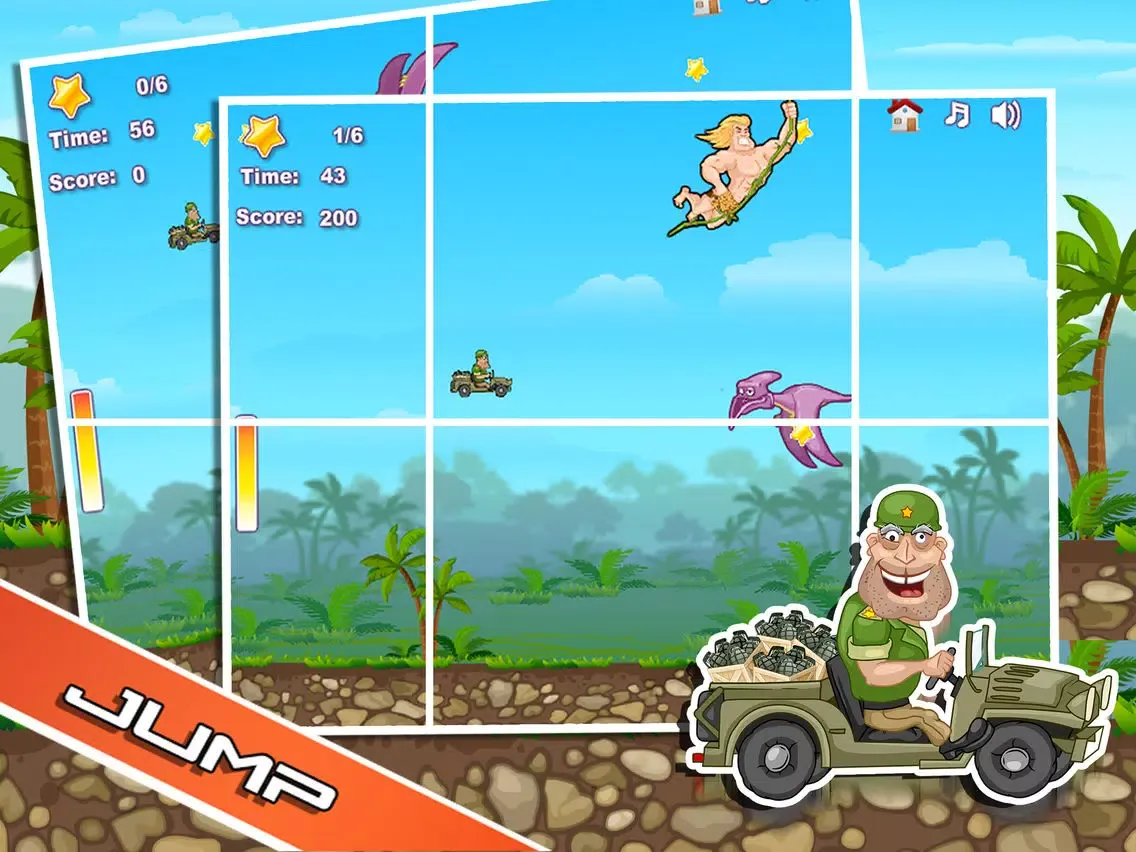 Army Jeep Jump! - Skill Adventure iPad  স্ক্রিনশট