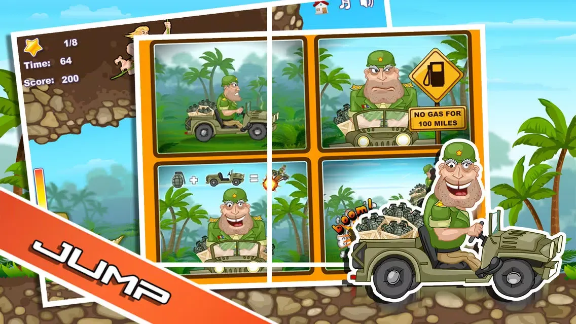 Army Jeep Jump! - Skill Adventure স্ক্রিনশট