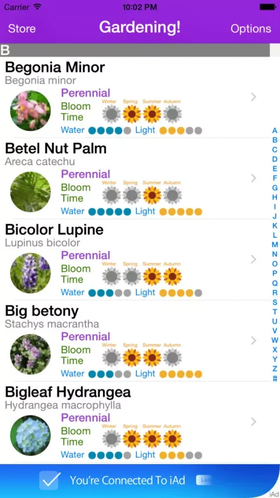 Captures d'écran de Gardening Reference Guide!