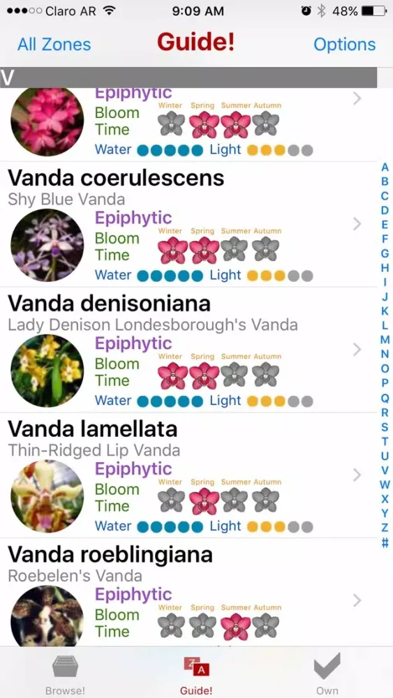 Скриншоты Orchids Guide!