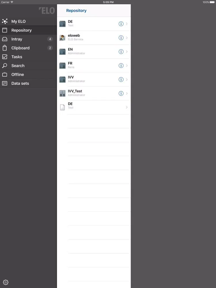 ELO 9 for Mobile Devices iPad 应用截图