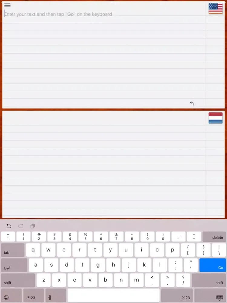Capturas de tela do Dutch Translator iPad 