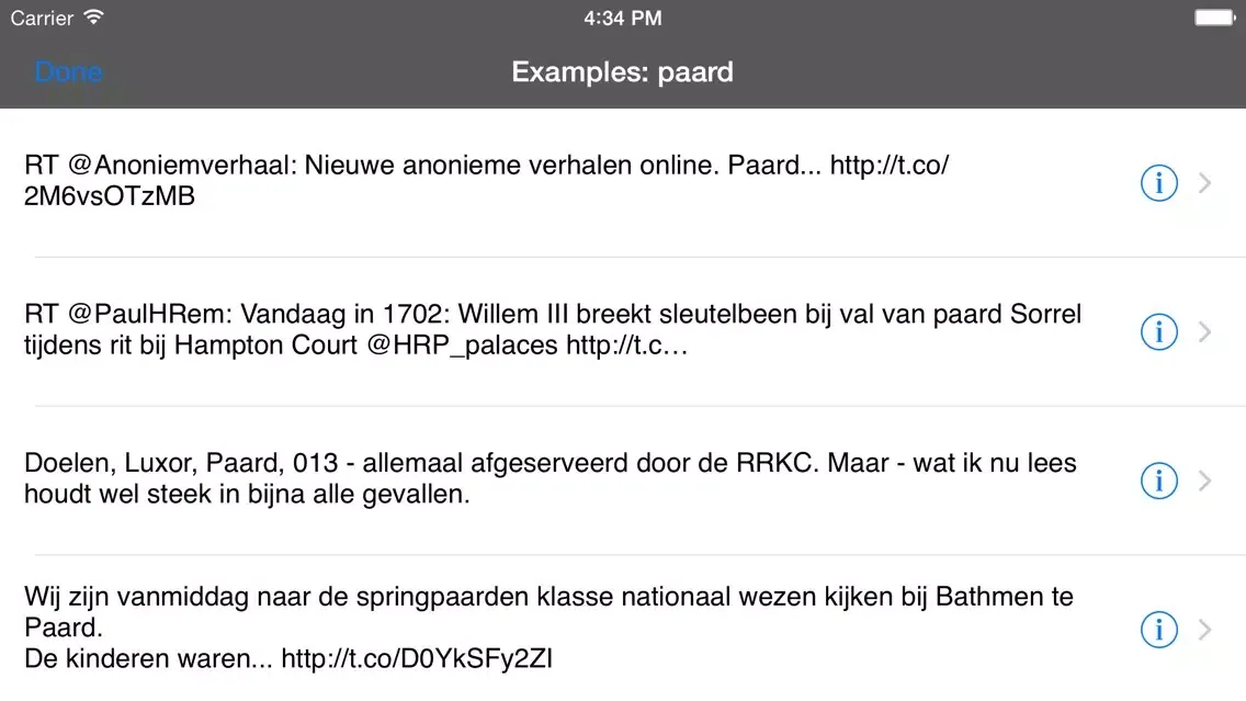 Capturas de tela do Dutch Translator